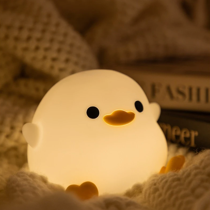 Squishy Duck Night Light Lavender Constellation