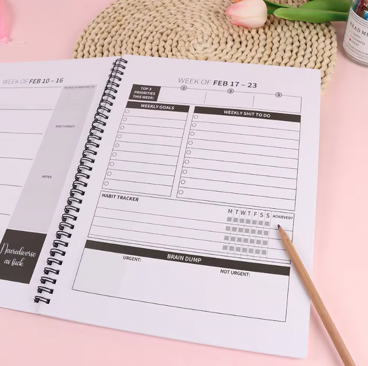 2025 Funny ADHD Planner For Adults