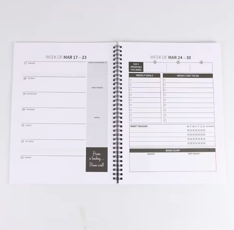 2025 Funny ADHD Planner For Adults