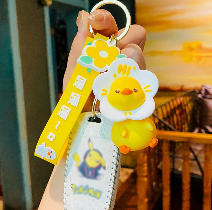 Adorable Spring Ducks Keychains