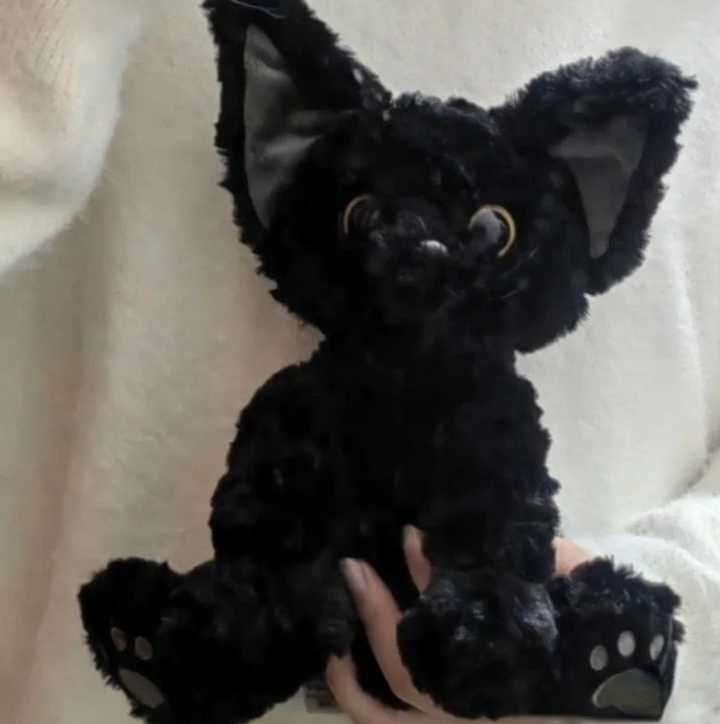 Adorable Black Cat Plush