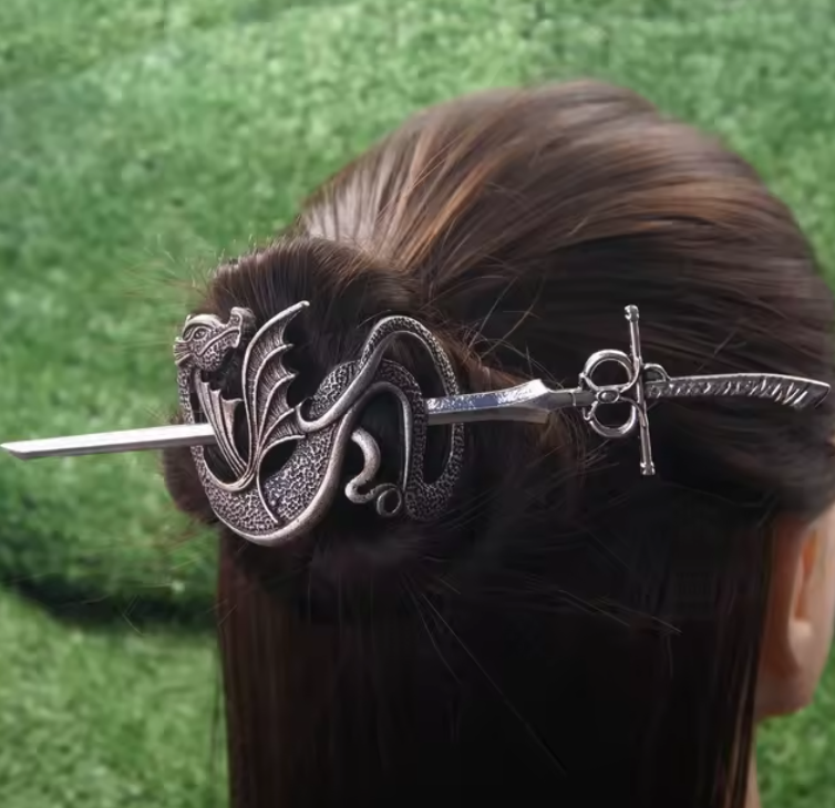 Ethereal Fantasy Sword Viking Dragon 6 Styles Hair Clip