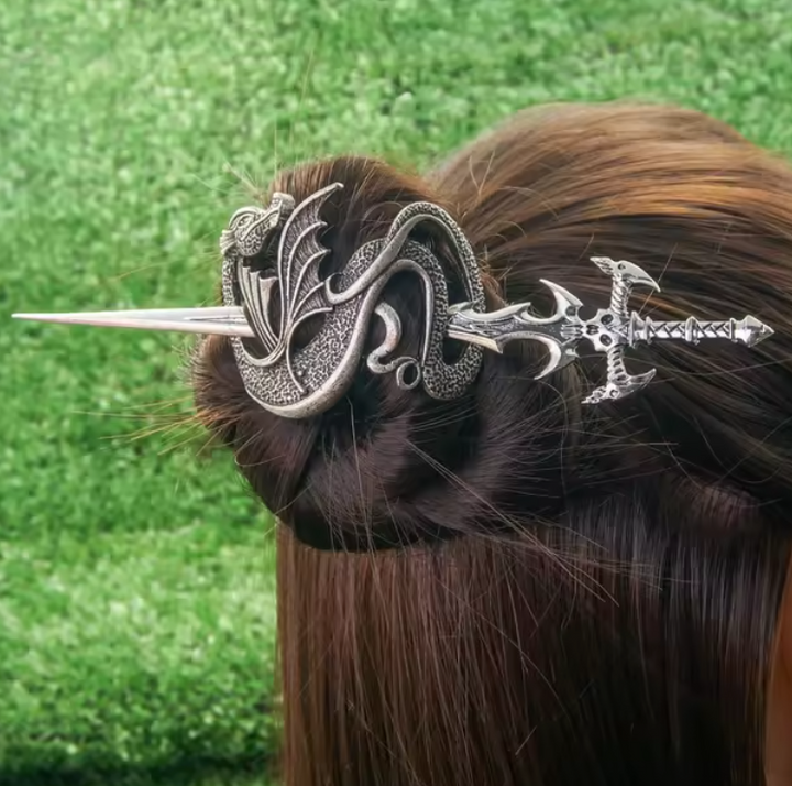 Ethereal Fantasy Sword Viking Dragon 6 Styles Hair Clip