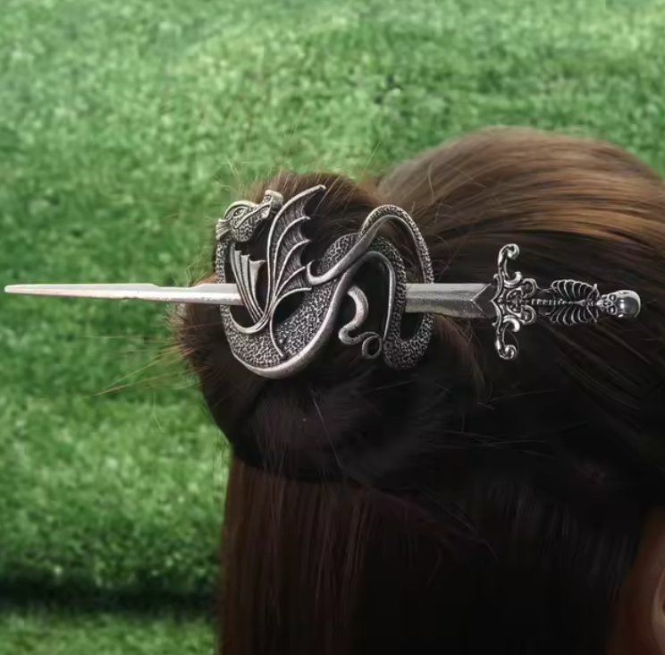 Ethereal Fantasy Sword Viking Dragon 6 Styles Hair Clip