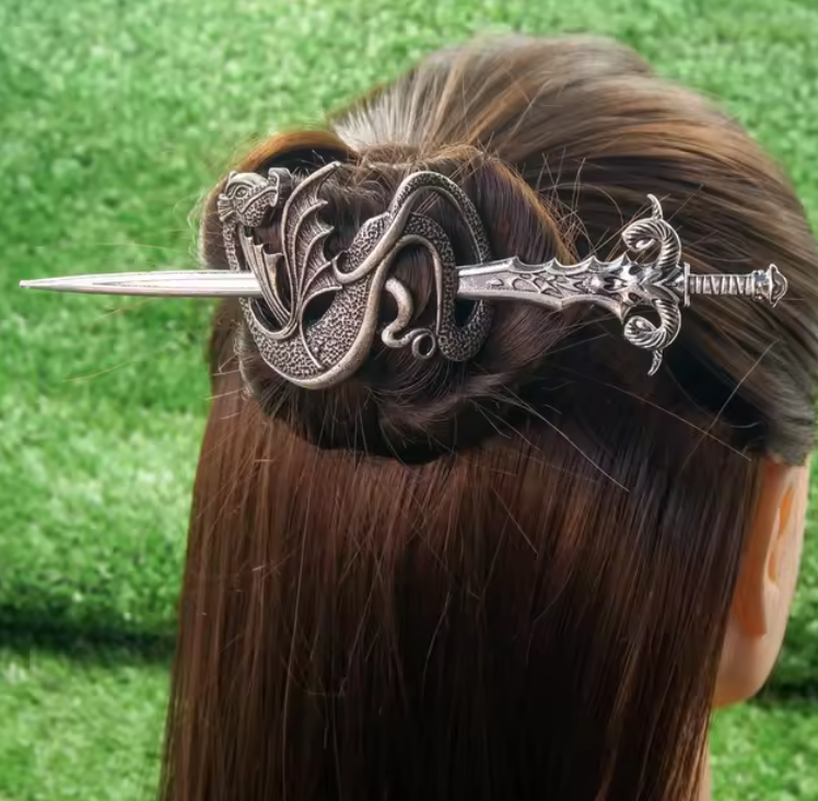 Ethereal Fantasy Sword Viking Dragon 6 Styles Hair Clip