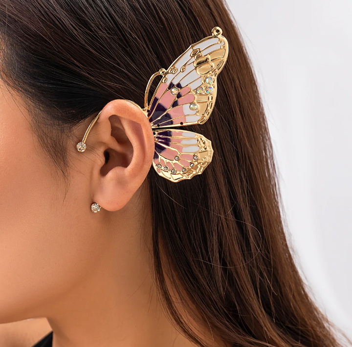 Butterfly Ear cuffs Without Perforation
