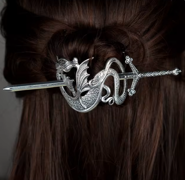 Ethereal Fantasy Sword Viking Dragon 5 Styles Hair Clip