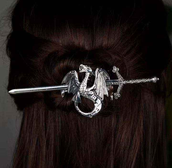 Ethereal Fantasy Sword Viking Dragon 5 Styles Hair Clip