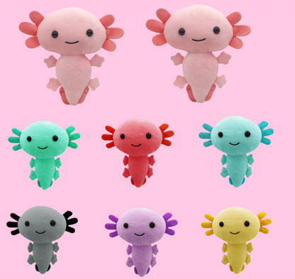 6 Different Colors Adorable Axolotl Plushies