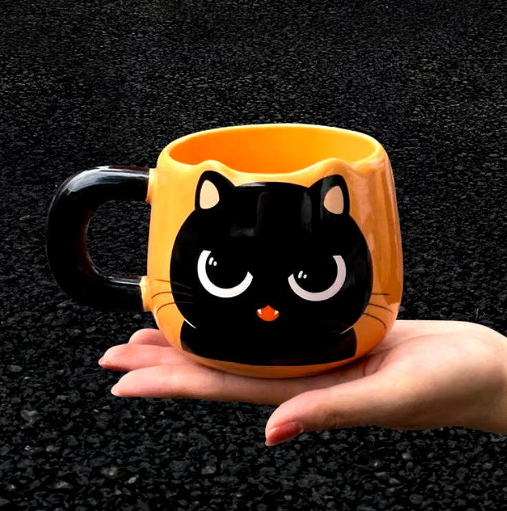 Adorable Ceramic Cat Mug 2 Styles