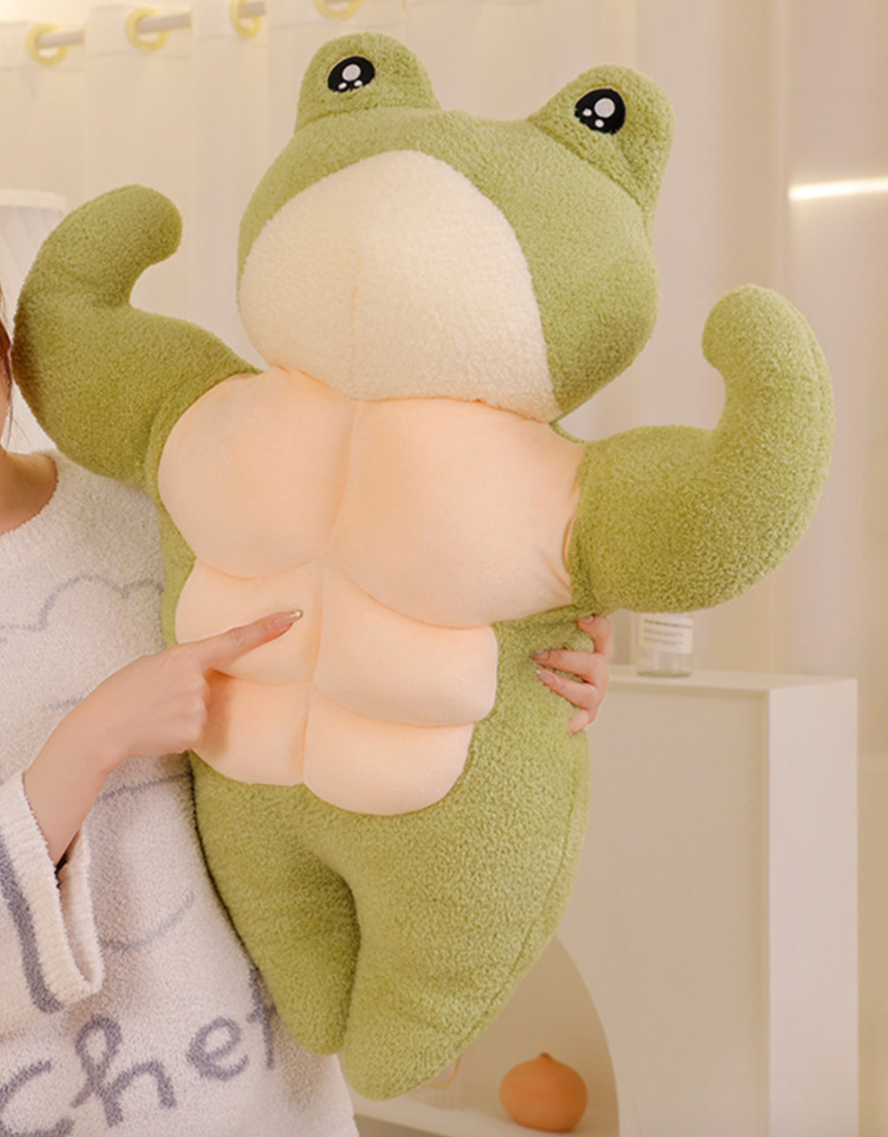 Buff Funny Frog and Duck Plushies