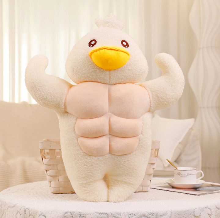Buff Funny Frog and Duck Plushies