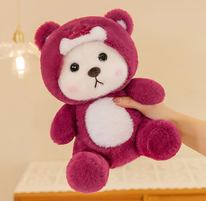 Bear with a hoodie adorable plush