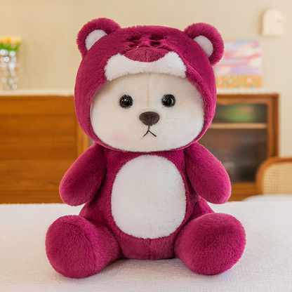 Bear with a hoodie adorable plush