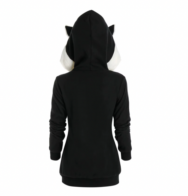 COZY CAT EARS WARM Jacket COAT WITH POCKETS