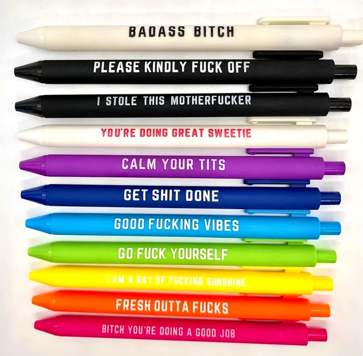 Funny relatable pens 11pcs set