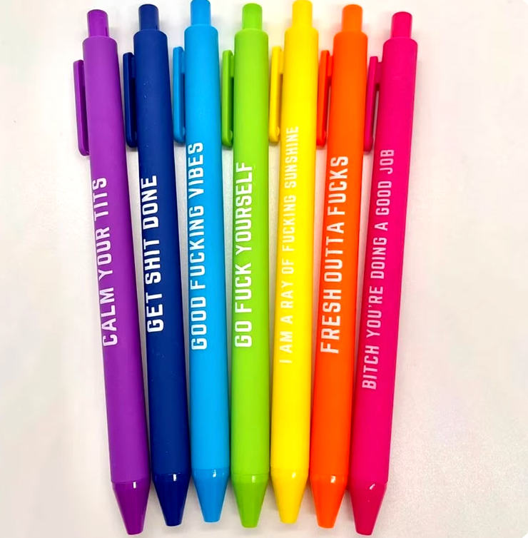 Funny relatable pens 11pcs set