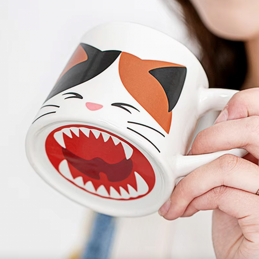 Funny Cat Mouth Ceramic Mug