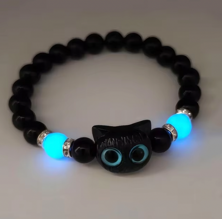 Luminous Big Eye Cat Friendship Bracelet