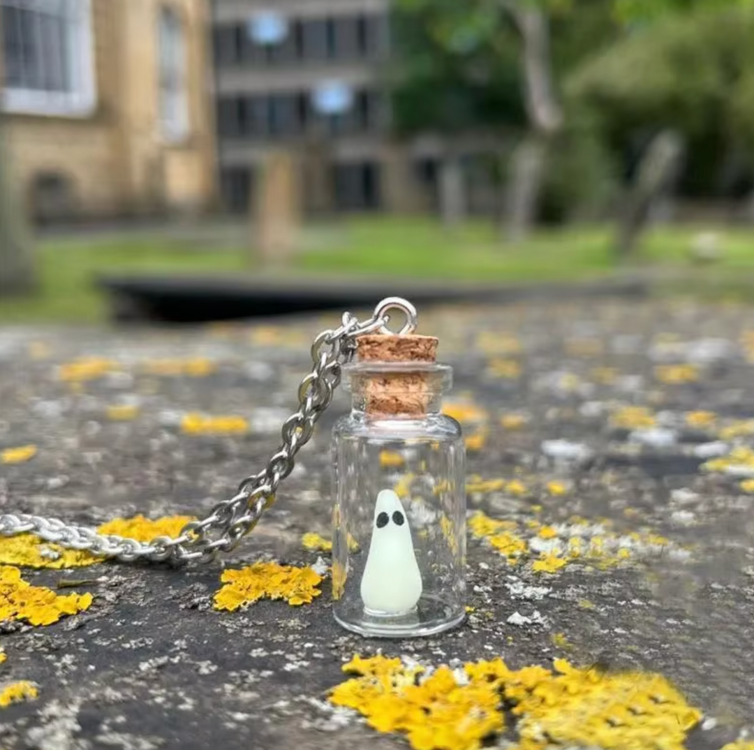 The Adopt a Ghost - Bottle Necklace - Glows in the Dark Necklace