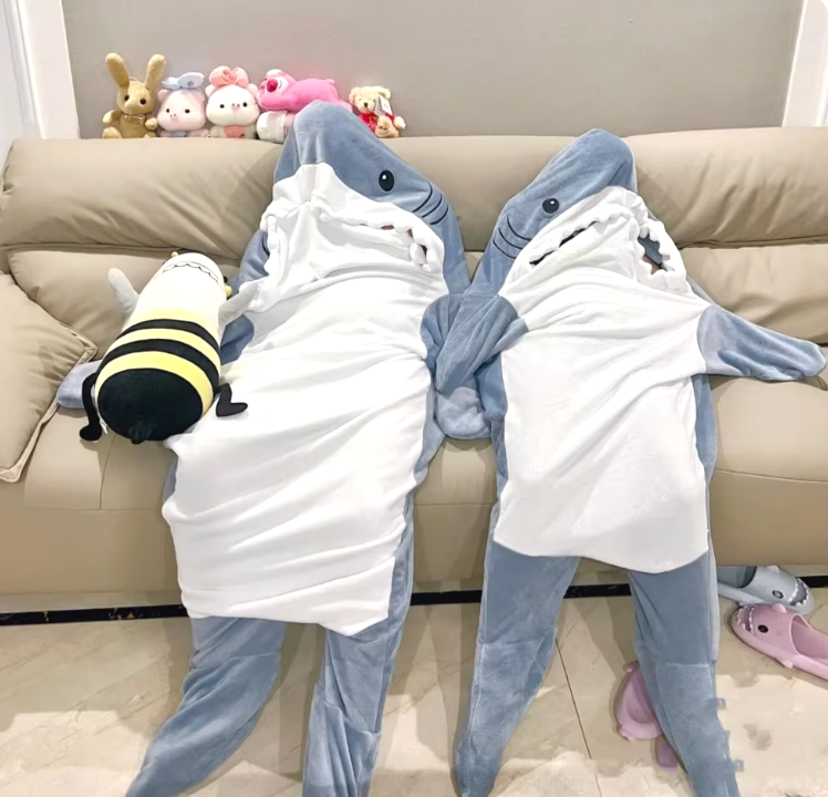 Shark Wearable Blanket onesie Pajamas