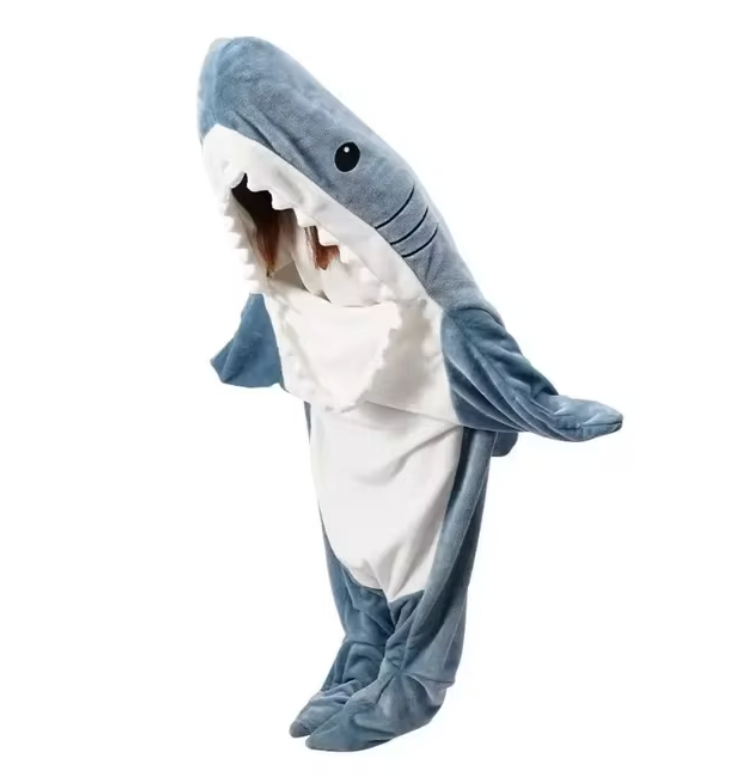 Shark Wearable Blanket onesie Pajamas