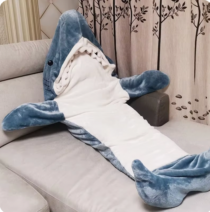 Shark Wearable Blanket onesie Pajamas