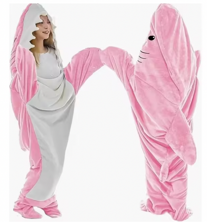 Shark Wearable Blanket onesie Pajamas