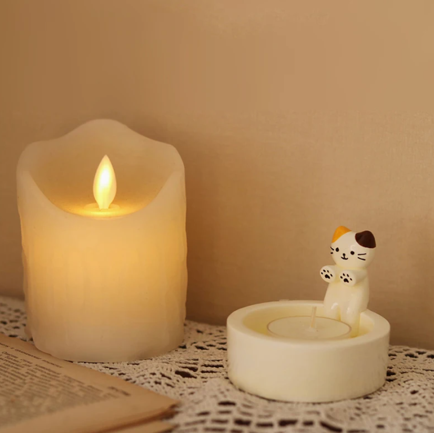 Adorable Cat Candle Holder