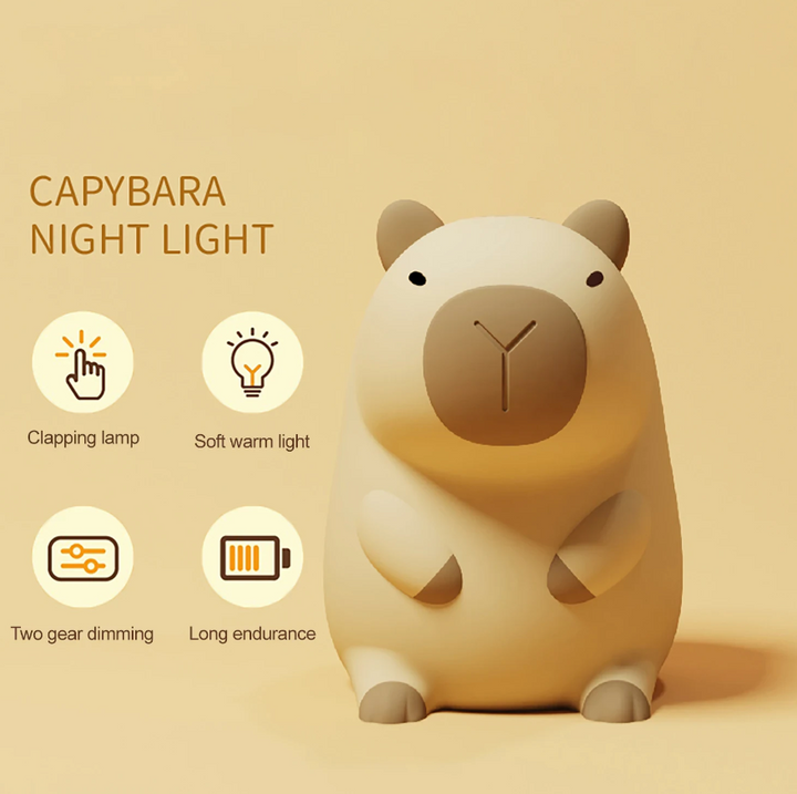 Squishy Capybara Night Light