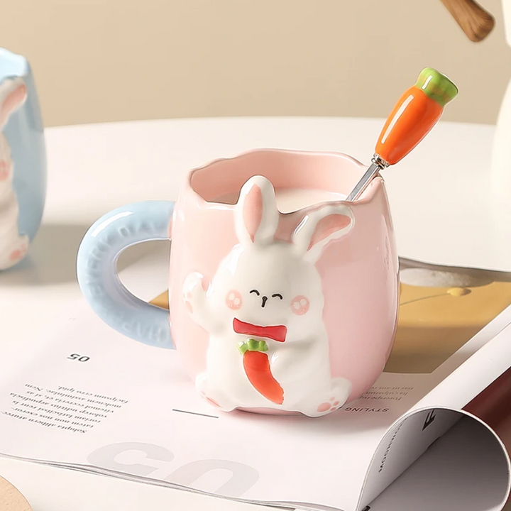 Handcrafted Ceramic Bunny Mug 4 Styles