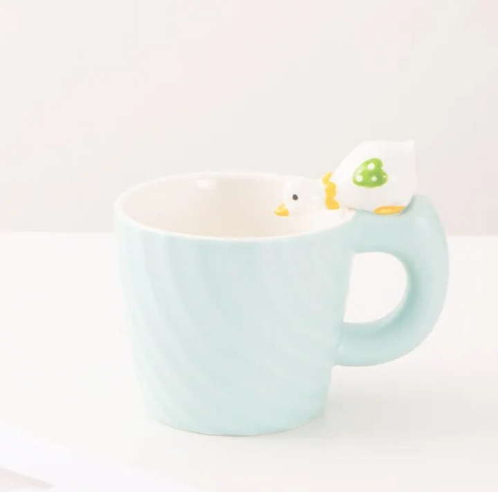 Handcrafted Ceramic Duck Mug 3 Styles