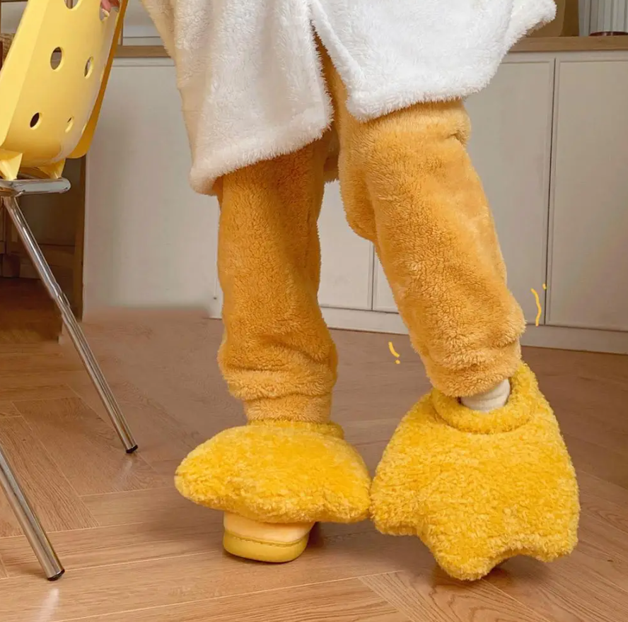 Kawaii Duck Winter Warm Slippers