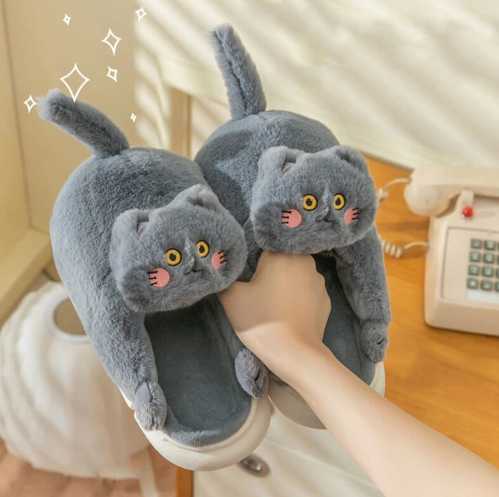 Adorable Cats Winter Warm Slippers