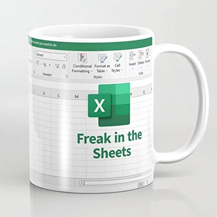 Funny Excel Coffee Ceramic Mug