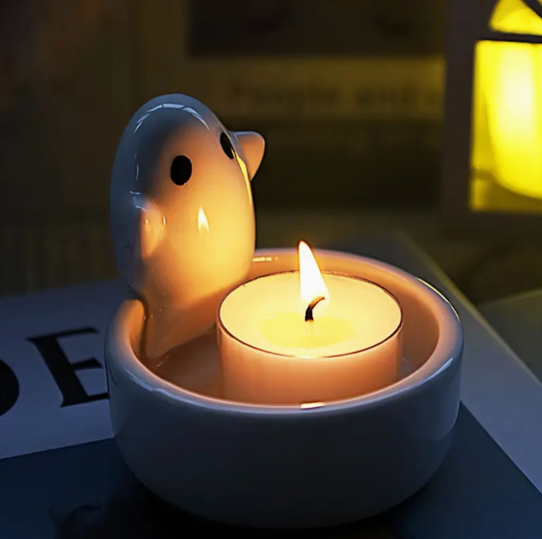 Adorable Ghost Candle Holder