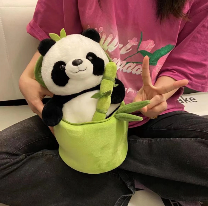 Panda in a Bamboo Plush