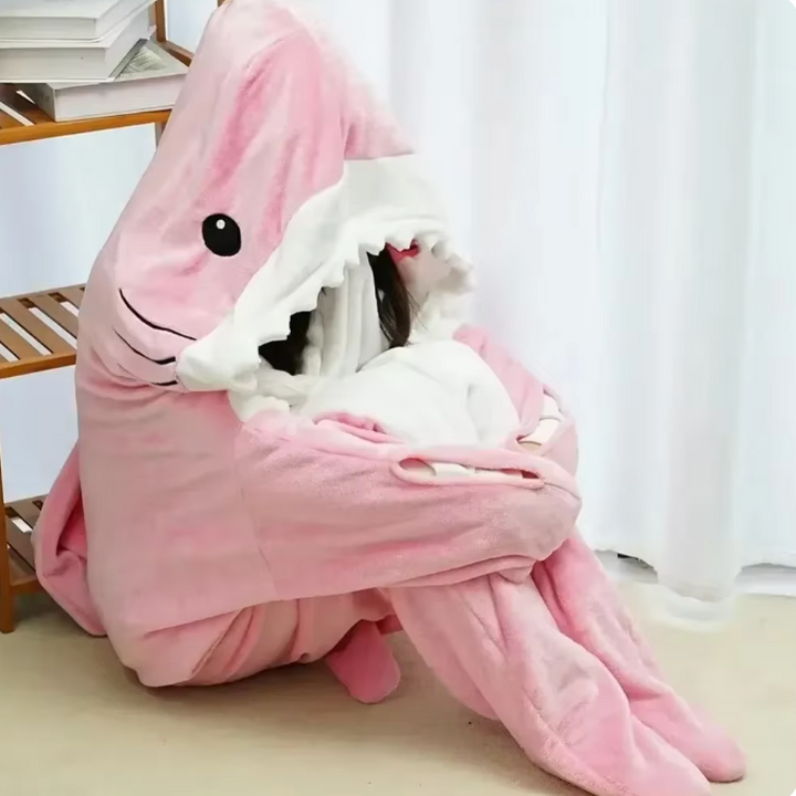 Shark Wearable Blanket onesie Pajamas