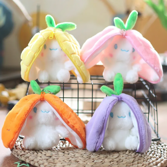 Adorable Fruit Bunny Keychain