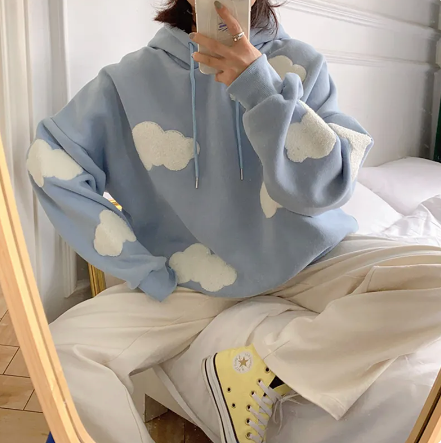 Cottagecore Aesthetic Clouds Hoodie