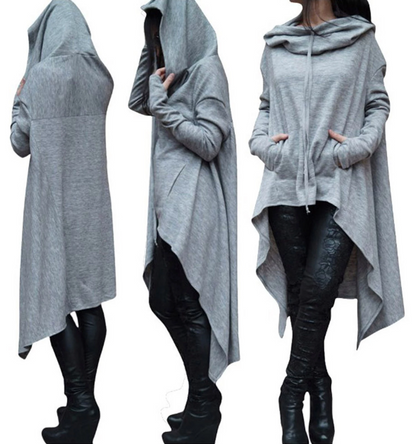 Asymmetrical Oversized Pullover Hoodie