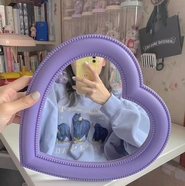 Aesthetic Heart shaped mirror