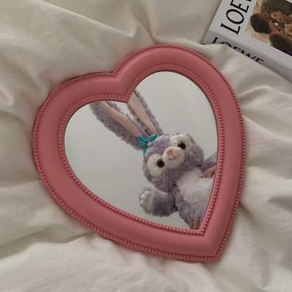 Aesthetic Heart shaped mirror