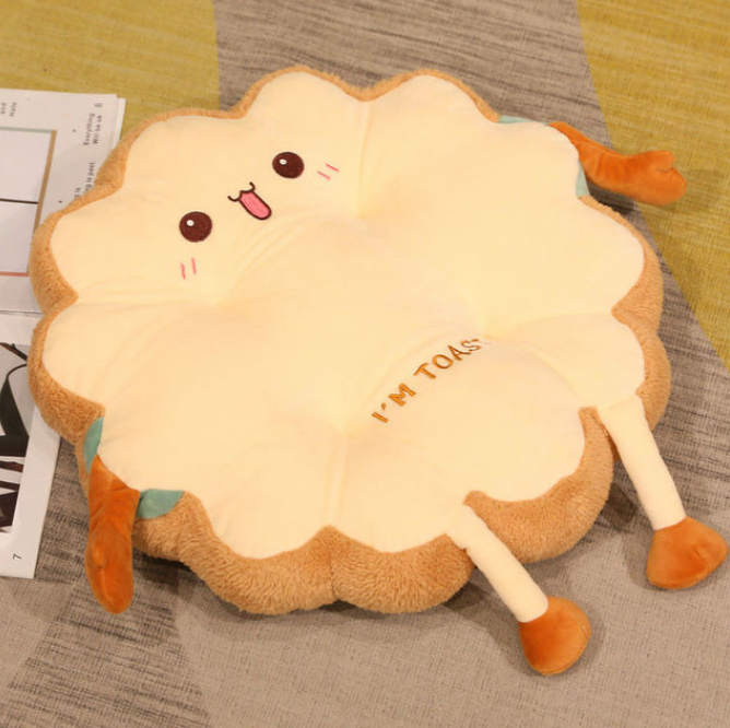 Cute Toast Cushion - 4 Styles