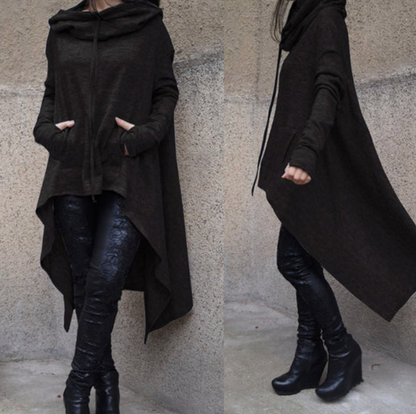 Asymmetrical Oversized Pullover Hoodie