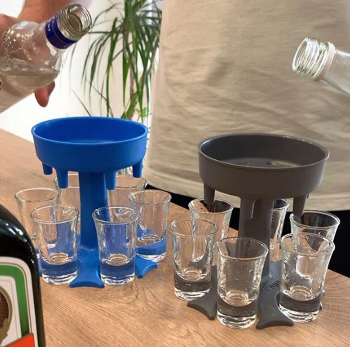 6 Shot Glass Dispenser and Holder