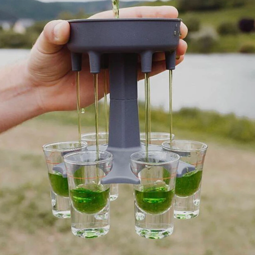 6 Shot Glass Dispenser and Holder