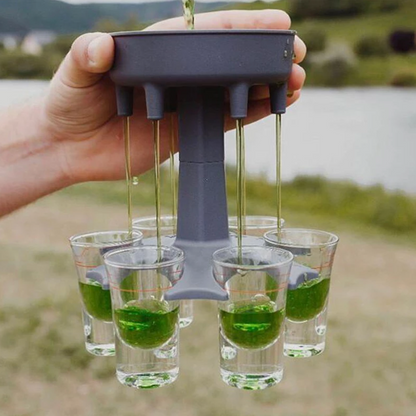 6 Shot Glass Dispenser and Holder