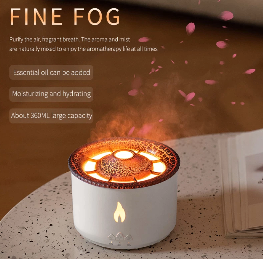 Volcano Essential Oil Humidifier/Diffuser – Lavender Constellation 🌙