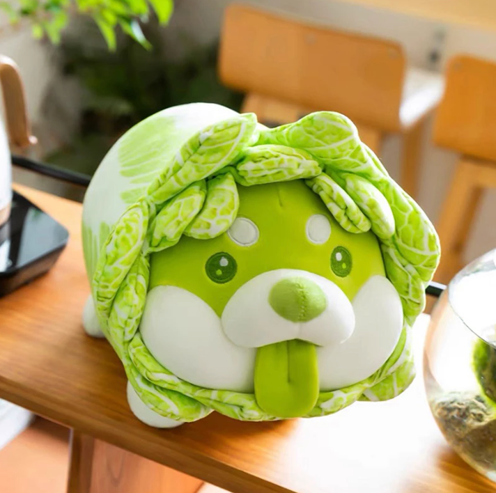 Different Sizes 20-50cm Cute Japanese Vegetable Dog Plush Toy